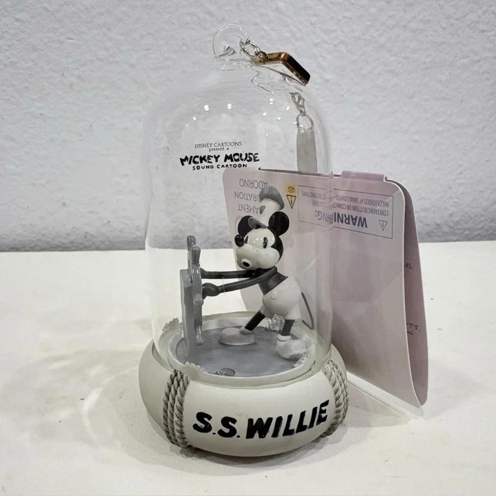 Disney 100 Steamboat Willie Light Up Sketchbook Christmas Ornament New with Tag